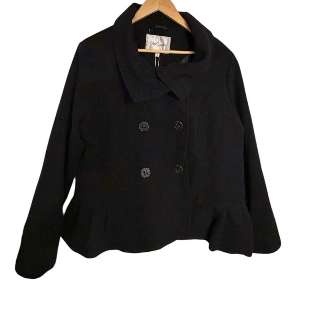 Black Double-Breasted Women's Jacket